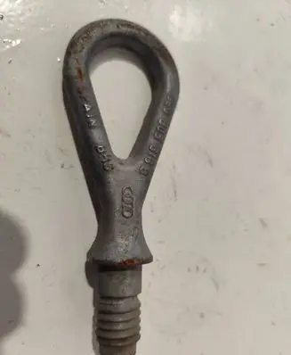 Towing hook eye