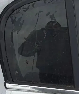 Opel Signum Rear vent window glass Pilka
