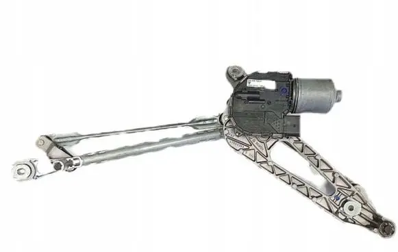 Front wiper linkage and motor