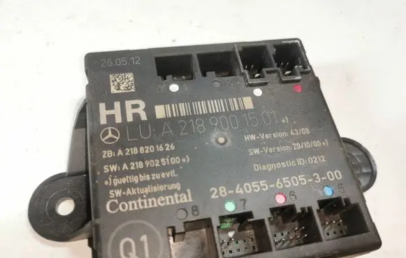 Mercedes-Benz C W204 Door control unit/module A2189001501