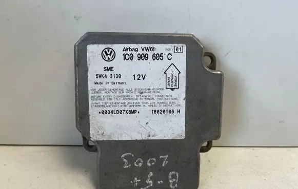 Volkswagen PASSAT B5.5 Airbag control unit/module 1C0909605C 5WK43130