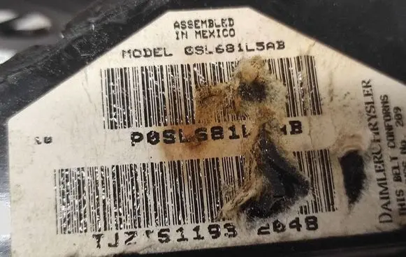 Chrysler Voyager Rear seatbelt 0SL681L5AB