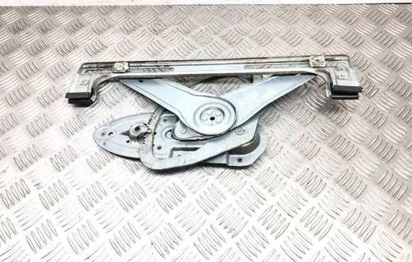 Rear door window regulator with motor