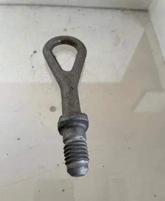 Towing hook eye
