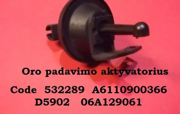 Volkswagen PASSAT B5 Vacuum valve 532289 A6110900366