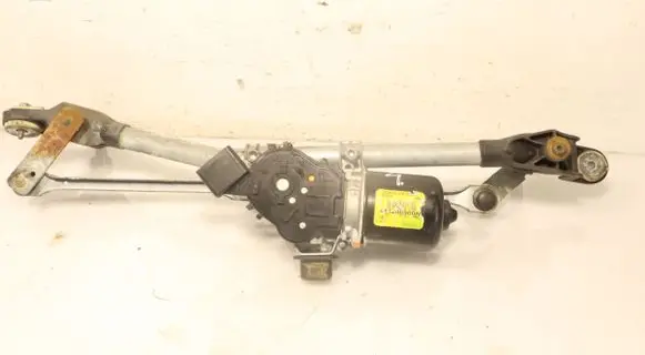 Front wiper linkage and motor