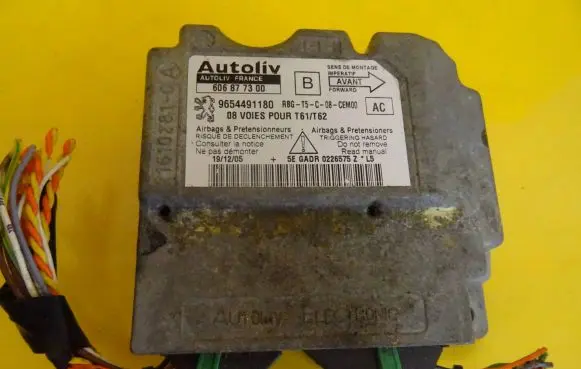Peugeot 307 Airbag control unit/module 606877300 9654491180