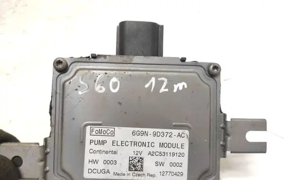 Volvo S60 Fuel injection pump control unit/module 6G9N9D372AA 12770429 A2C53119120