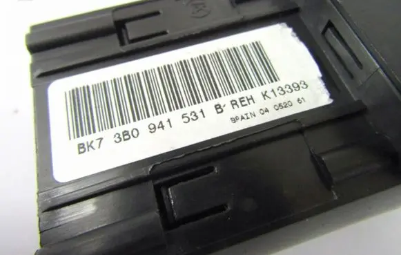 Skoda Roomster (5J) Light switch 3B0941531B