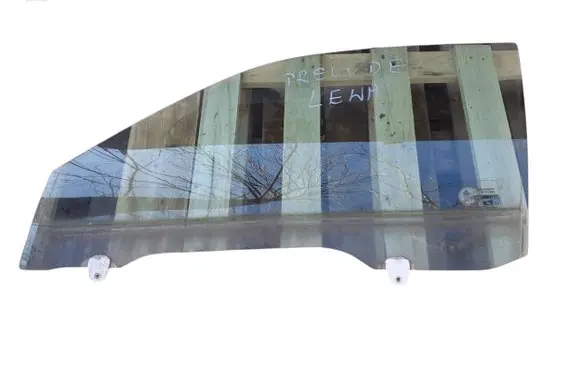Honda Prelude Front door window glass four-door