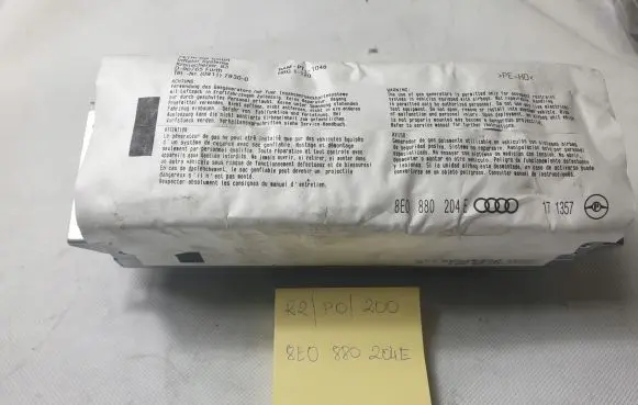 Audi A4 S4 B7 8E 8H Passenger airbag 8E0880203E 8e0880204