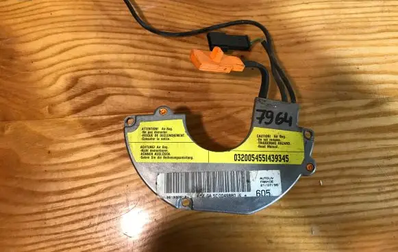 Peugeot 605 Airbag slip ring squib (SRS ring) 96193061ZL AUTOLIV
