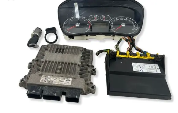 Ford Fiesta Engine ECU kit and lock set 97RA000001 5WK48862 5WK48854