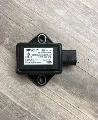Audi A8 S8 D3 4E ESP acceleration yaw rate sensor 8E0907637A 5011365 0265005245