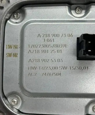 Mercedes-Benz GLE AMG (W166 - C292) Xenon control unit/module A2189007306 A2189025303 A2189012501