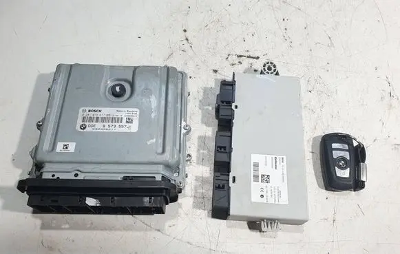 BMW 5 F10 F11 Engine ECU kit and lock set 0281019677 8573557 030330217