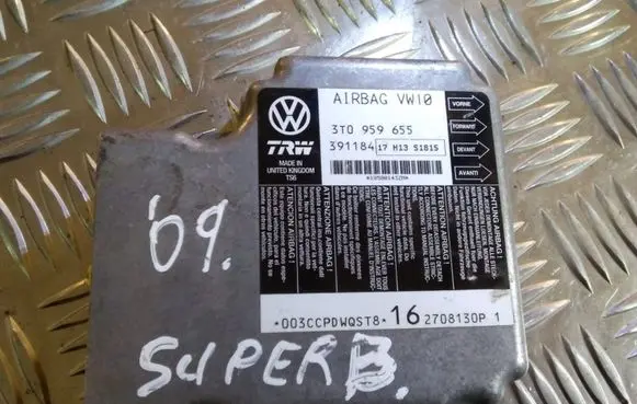 Skoda Superb B6 (3T) Airbag control unit/module 3T0959655