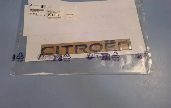 Citroen Berlingo Rear door emblem/model letters 98559586DX