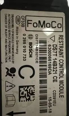 Ford Mondeo MK V Airbag control unit/module DS7T14B321CE 0285010733 6300066169DA