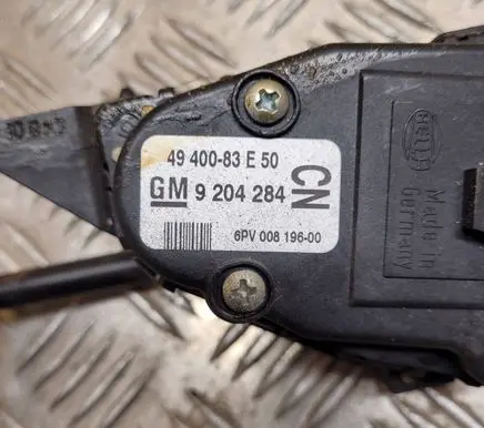 Opel Agila A Accelerator throttle pedal 4940083E50 6PV00819600 9204284