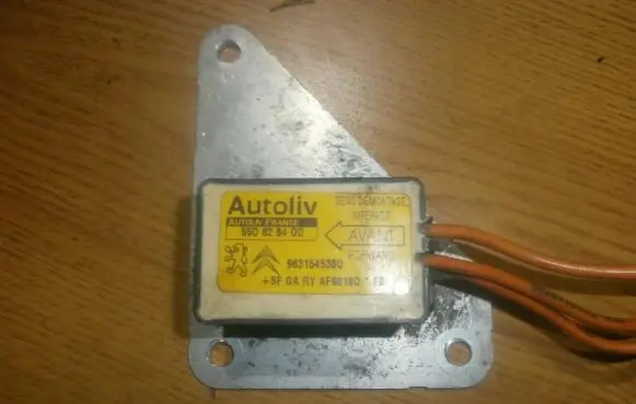 Peugeot Partner Airbag control unit/module 9631545380 550628400