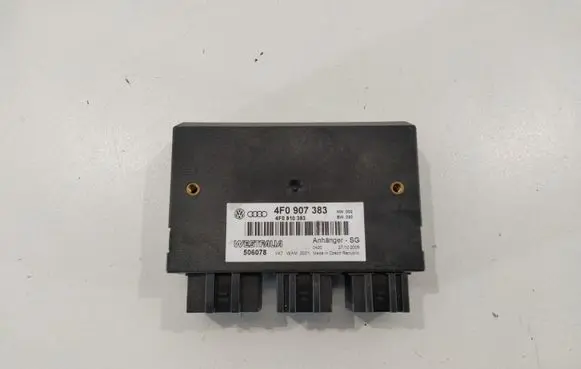 Audi A6 S6 C6 4F Tow bar trailer control unit/module 4F0907383