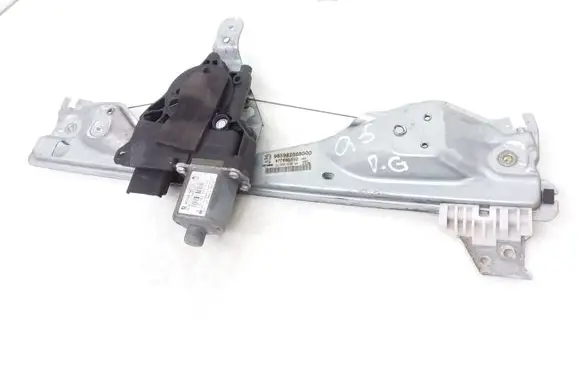 Peugeot 308 Rear door window regulator with motor 9659826680 0130822370