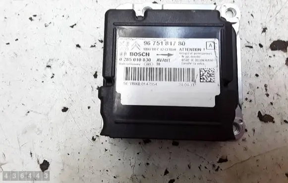 Peugeot 3008 I Airbag control unit/module 9675181780 0285010830 YBXB0147554