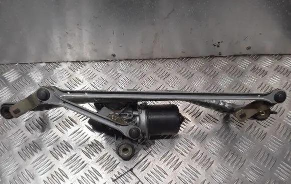 Front wiper linkage and motor