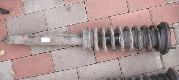 Jaguar XJ X351 Front shock absorber with coil spring AW9345CA