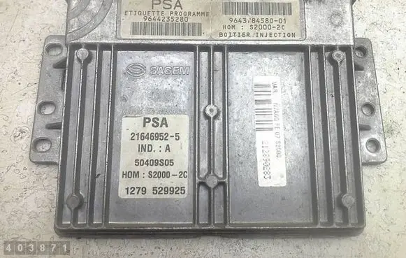 Citroen Xsara Picasso Engine control unit/module 9643784580 S20002C 9644235280