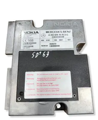 Mercedes-Benz C W203 Phone control unit/module A2038207026 0600259