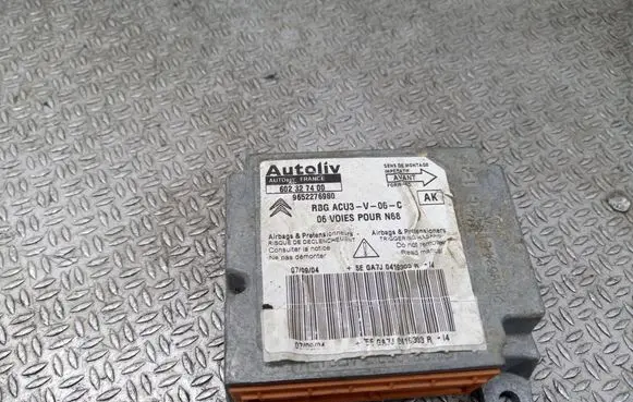 Citroen Xsara Picasso Airbag control unit/module 9652276980