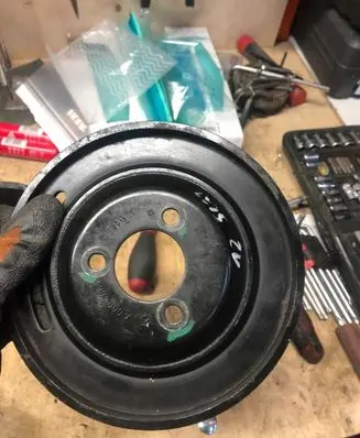Mercedes-Benz S W221 Power steering pump pulley a0004662015