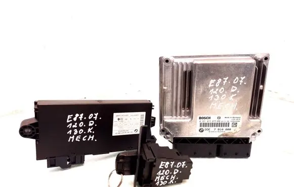 BMW 1 E81 E87 Engine ECU kit and lock set 7810000 0281015075 030116251