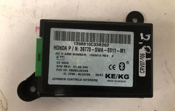 Honda CR-V Bluetooth control unit module 1398810