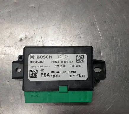 Peugeot 2008 I Parking PDC control unit/module 0263004465 9675749680