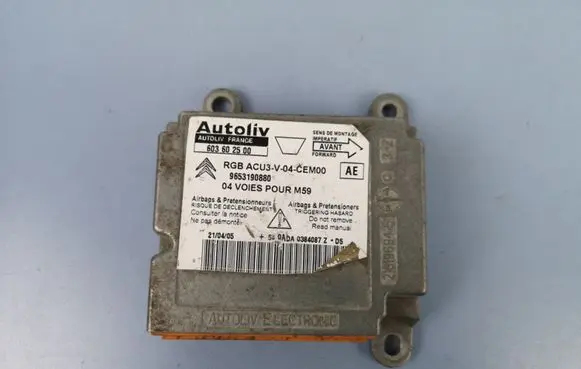 Citroen Berlingo Airbag control unit/module 603602500 9653190880