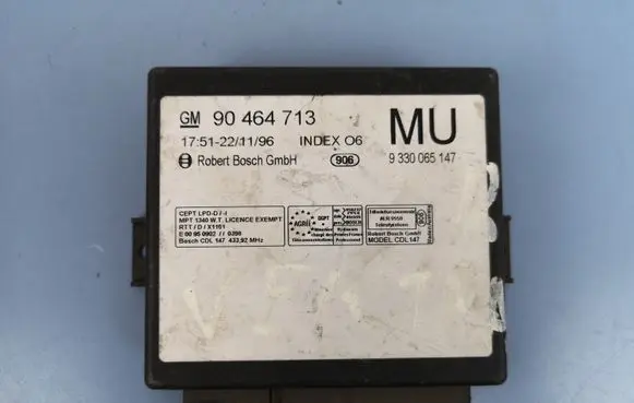 Opel Vectra B Comfort/convenience module 90464713
