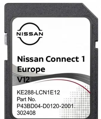 Nissan Note (E11) Navigation maps CD/DVD KE88LCN1EV12