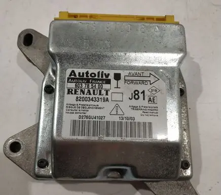 Renault Espace - Grand espace IV Airbag control unit/module 603785400 8200343319A 8200343319