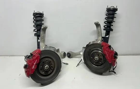 Front wheel hub spindle knuckle