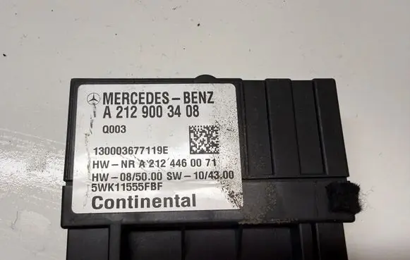Mercedes-Benz E W212 Fuel injection pump control unit/module A2129003408 A2124460071 5WK11555FBF