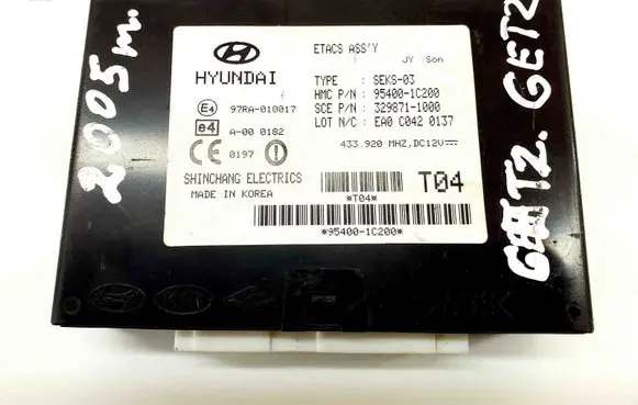 Hyundai Getz Other devices 3298711000 954001C200