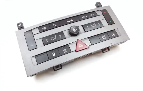 Peugeot 407 Climate control unit 96573322YW01 96573322 96470290XT