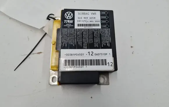 Volkswagen PASSAT B6 Airbag control unit/module 3C0909605M 3C0909605