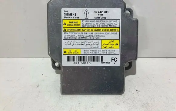 Chevrolet Aveo Airbag control unit/module 96442703 5WY67033