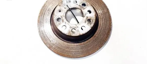 Volkswagen PASSAT B6 Rear brake disc neventiliuojamas