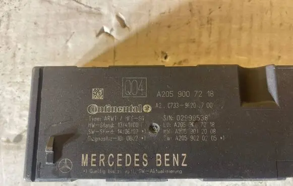 Mercedes-Benz GLC X253 C253 Tailgate/trunk control unit/module A2059007218