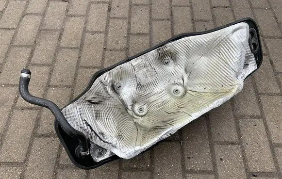 Heat shield in engine bay